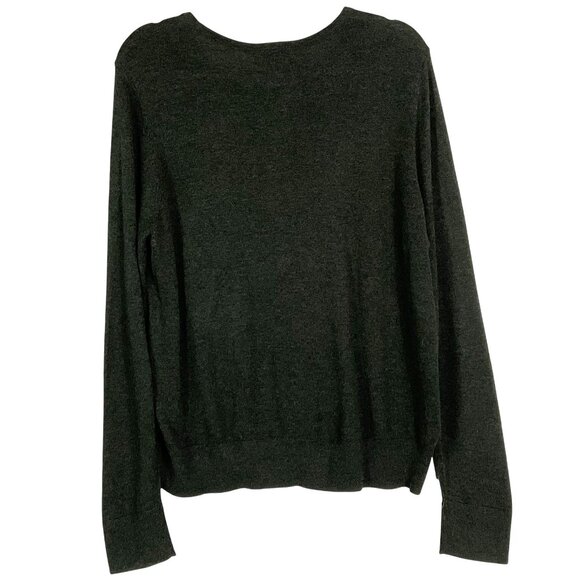 Ann Taylor Factory long-sleeve pullover sweater, dark gray, XL - Picture 4 of 8